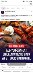 St Louis AYCE Wingsanity returns May 27. $24.99