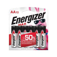 ENERGIZER Max AA Alkaline Battery 12 Pack $6.88