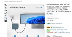 BOSGAME E3 Mini PC, Intel Twin Lake N150/16gb/512m.2....$208.99 - $80 off coupon = $128