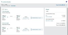 Cathay Pacific Premium Economy Round trip from Toronto to Hong Kong $2,300