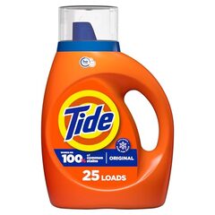 Tide Liquid Laundry Detergent, Original, 25 loads, 34 fl oz $4.97 (-38% Prime Member )