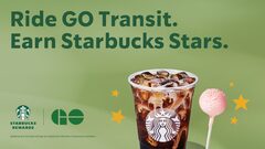 Go Transit 3X round trip rides with and get 100 Starbucks stars per week