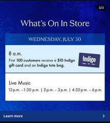 (DOWNTOWN TORONTO) Grand Opening - FREE Tote bags and $10 Indigo gift cards for first 100 customers