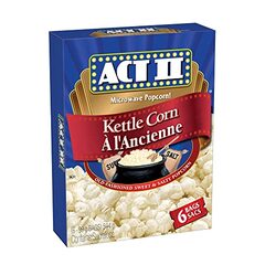 Act II Kettle Corn Microwave Popcorn, 6 Count (Pack of 6) $5.19 (Please Read)