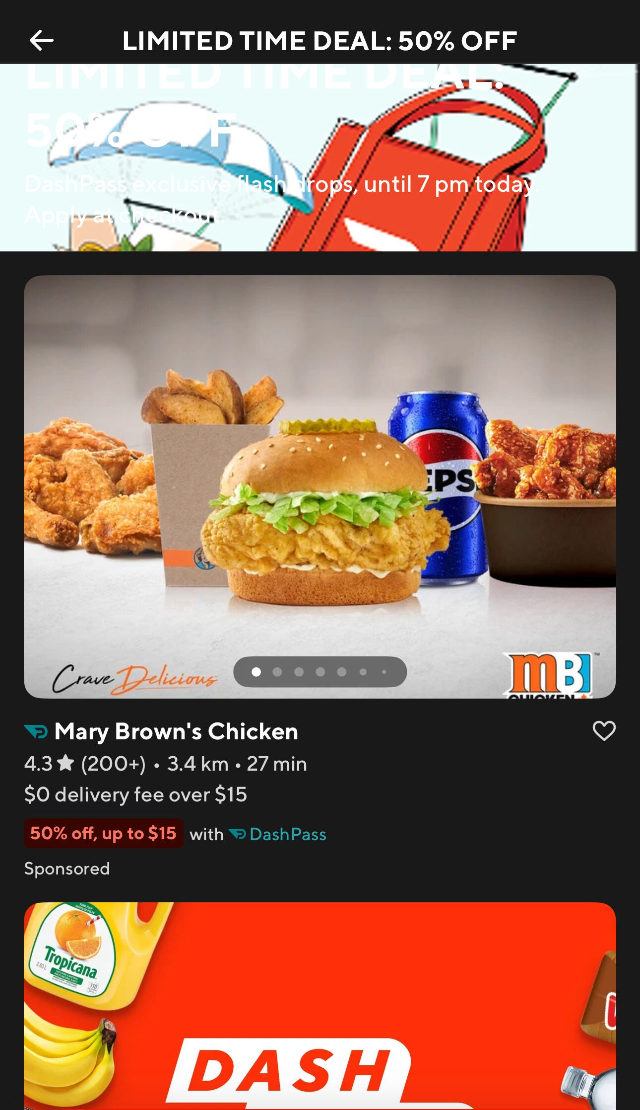 [DoorDash] DashPass Members 50% Flash Sale until 7pm - RedFlagDeals.com ...