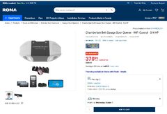 Chamberlain WIFI Belt Garage Door opener $371 Reg $530