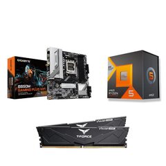 [Bundle] AMD R5 7600X3D CPU + GIGABYTE B650M GAMING PLUS WIFI Motherboard + T-Force 32GB 6000MHz CL30 RAM - $499.99