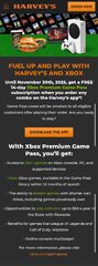 FREE 14 day Xbox PREMIUM Game Pass With Purchase Of Harvey's Combo