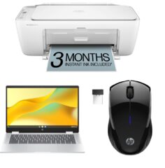 HP X360 Chromebook w/ Printer + Mouse - $350