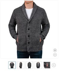 United Colors of Benneton - Men's Shawl Collar Knitted Cardigan $40 S&H included