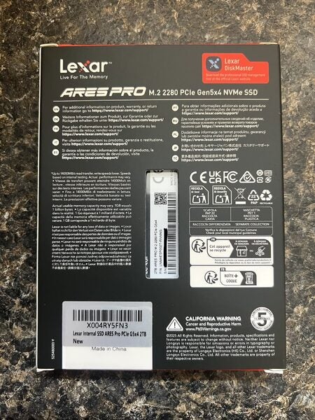 [FS] Two - 2TB Lexar Ares Pro M.2 2280 Gen5 NVMe - $525/each for sale ...