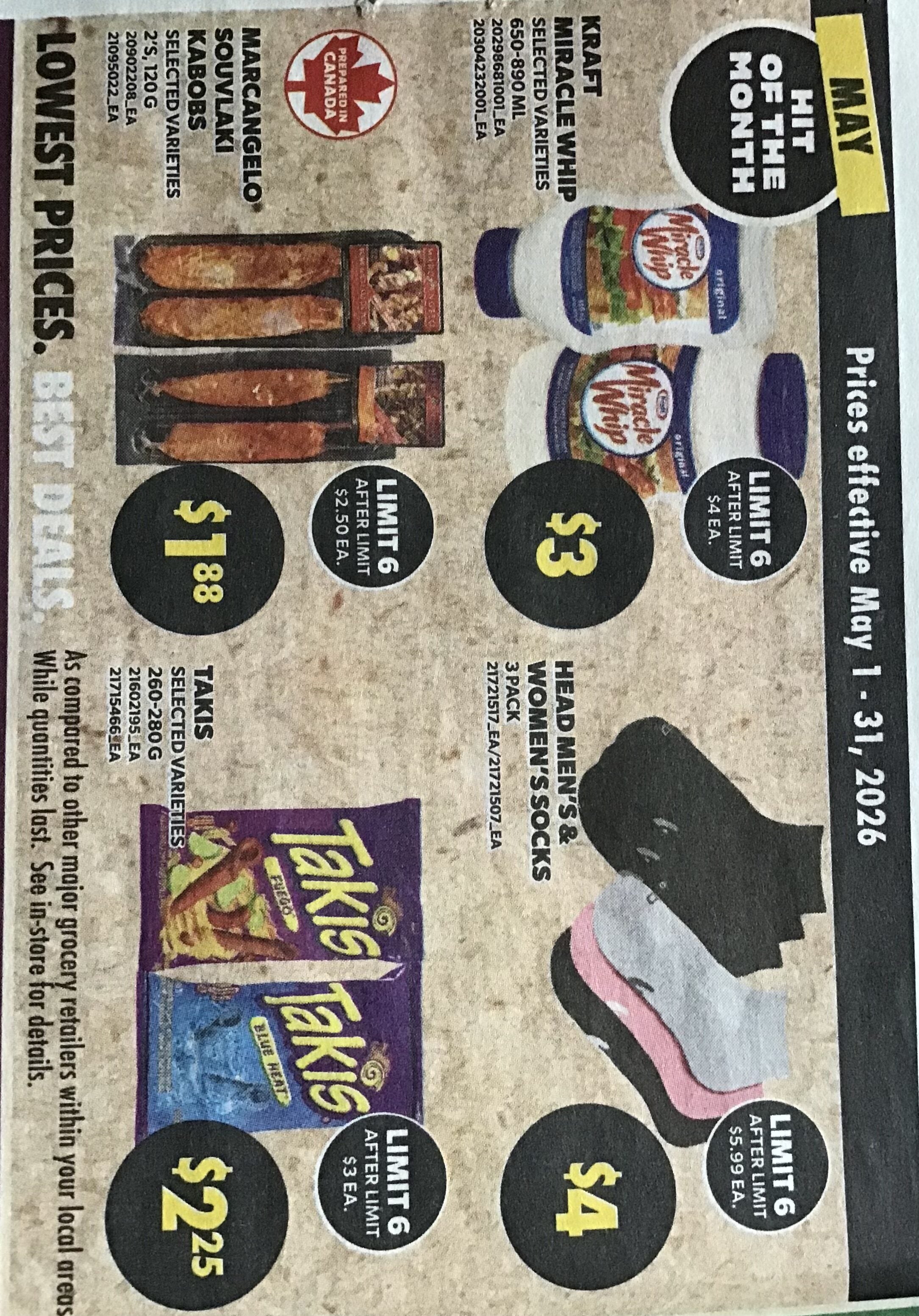 [Weston Loblaws, RCSS, No Frills, Zehrs etc] ON May 2026 HoftheM Marc ...