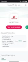 D devinderha 1d ago Save 120% 120% Cashback on ExpressVPN. ExpressVPN 5 16