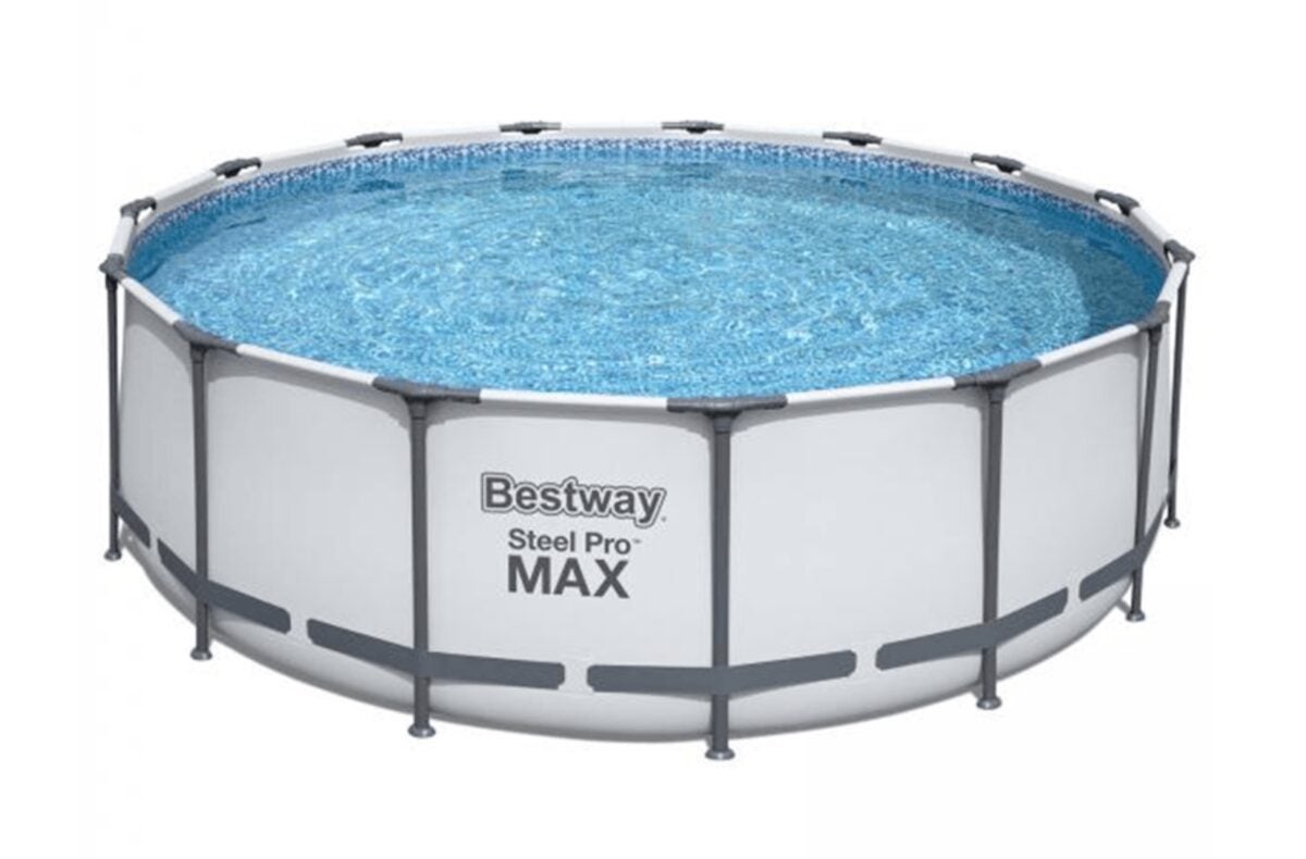 Walmart: Bể bơi Bestway Hydrium 15' x 42" Steel Pro MAX kèm đèn LED $164 (giá gốc $411)