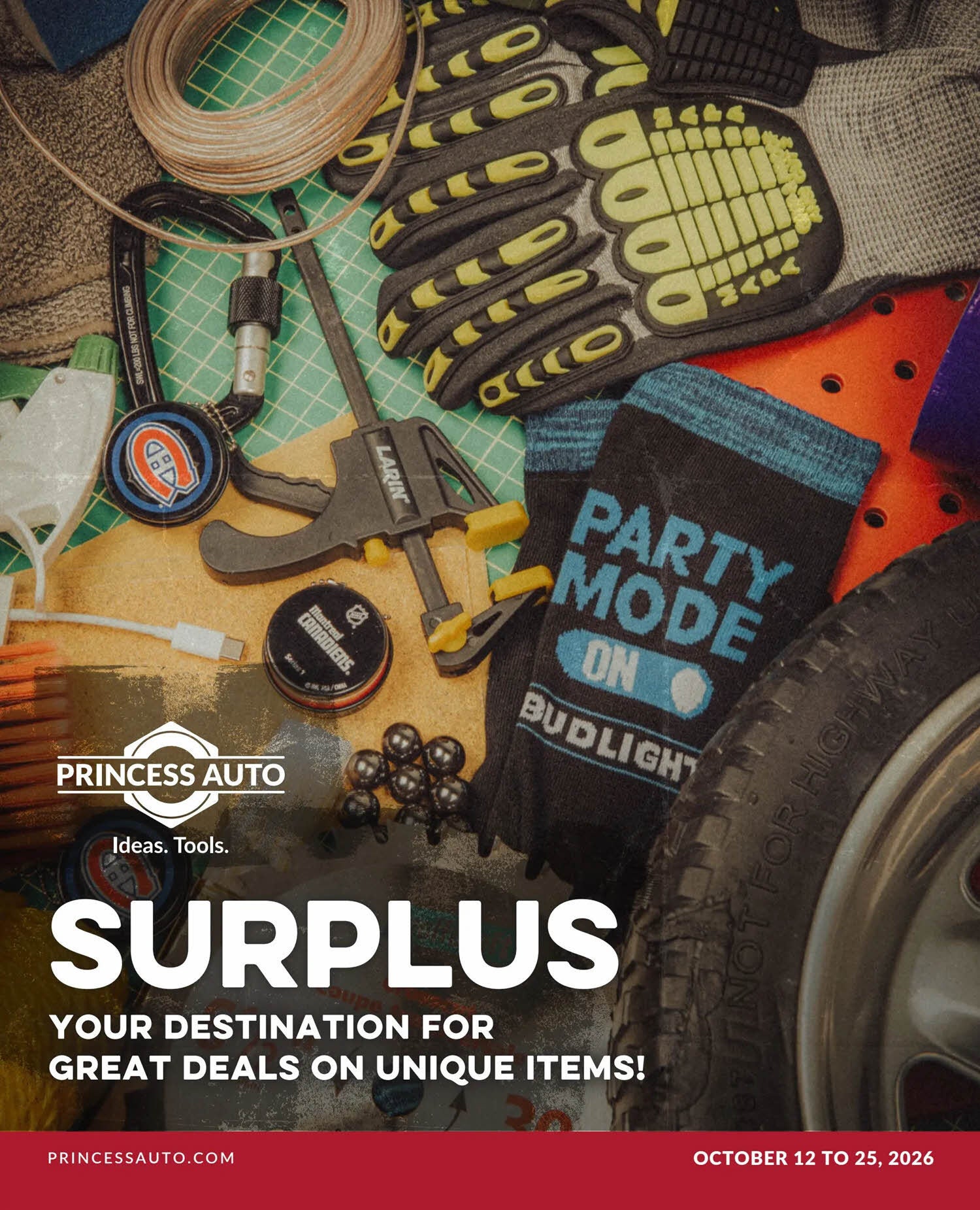 Princess Auto Weekly Flyer - Surplus Deals - Oct 12 – 25 - RedFlagDeals.com