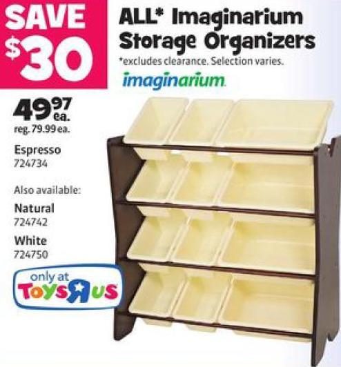 imaginarium storage bin rack