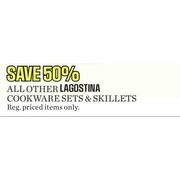 Lagostina Cookware Sets and Skillets - 50% Off
