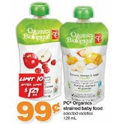 PC Organics Strained Baby Food - $0.99 (23% off)