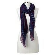 Embroidered Stripe Scarf - $16.99