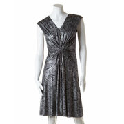 Silver Pleated A-line Dress - $19.99 ($76.51 Off)