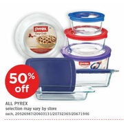 All Pyrex Products - 50% off