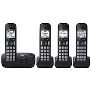 Panasonic 4-Handset DECT 6.0 Cordless Phone With Answering Machine  - $129.99 ($20.00 off)