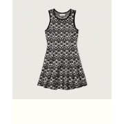 Patterned Flare Dress - $37.60