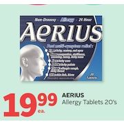 Aerius Allergy Tablets 20's - $19.99