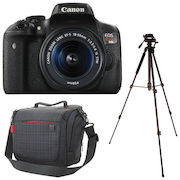 Canon EOS Rebel T6i DSLR Camera with 18-55mm Lens, Tripod & Camera Bag - $899.99 ($160.00 off)