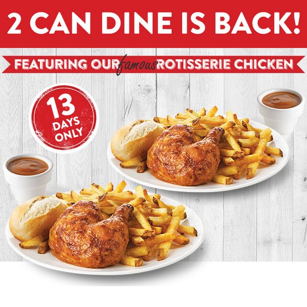 swiss chalet coupons 2 can dine for 14.99