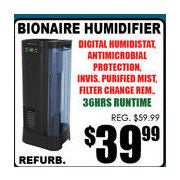 Bionaire Humidifier - $39.99