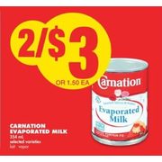 Carnation Evaporated Milk  - 2/$3.00