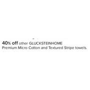 Glucksteinhome Premium Micro Cotton & Textured Stripe Towels  - 40% off