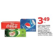 Coca-Cola Or Canada Dry  Or Pepsi Products Regular Or Diet, Nestea, Lipton Iced Tea, Fruitopia, Minute Maid, Five Alive Or Dole Sp
