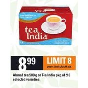 Ahmad Tea or Tea India - $8.99