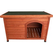 Large Wooden Dog House with Flat Roof - $149.99