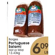 Borges Portuguese Salami - $6.09/lb