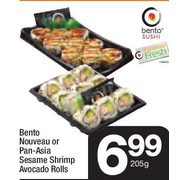 Bento Nouveau Or Pan-Asia Sesame Shrimp Avocado Rolls  - $6.99/205 g