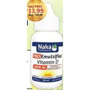 Naka Pro Emulsified Vitamin D  - $13.99