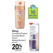 Almay Foundation /Powder/ Concealer/ Blush/ Primer/ Makeup Remover - 20% off