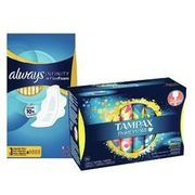 Always Pads, Liners Or Tampax Tampons  - $8.99/Pkg