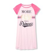 Girls Short Raglan Sleeve 'more Than A Princess' Nightgown - $7.48 ($17.47 Off)