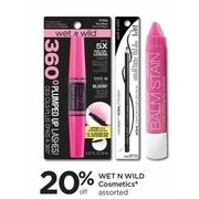 Wet N Wild Cosmetics - 20% off