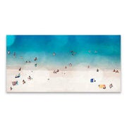 Beach Goers 30-inch X 15-inch Wrapped Canvas Wall Art - $65.99 ($44.00 Off)