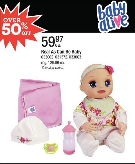 baby alive real as can be toys r us