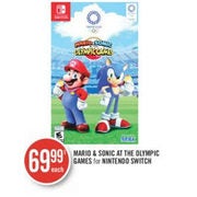 Mario & Sonic At The Olympic Games For Nintendo Switch  - $69.99