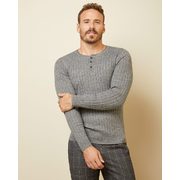 Lightweight Ribbed Henley Sweater - $15.96 ($3.99 Off)