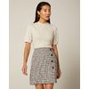 Plaid High-waist Faux Wrap Skirt - $39.95 ($49.95 Off)