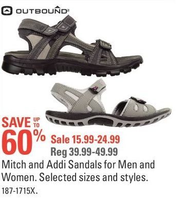 Outbound Mitch And Addi Sandals For Men 