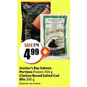 Anchor's Bay Salmon Portions, Chelsea Bones Salted Cod Bits - $4.99 (Up to $1.00 off)